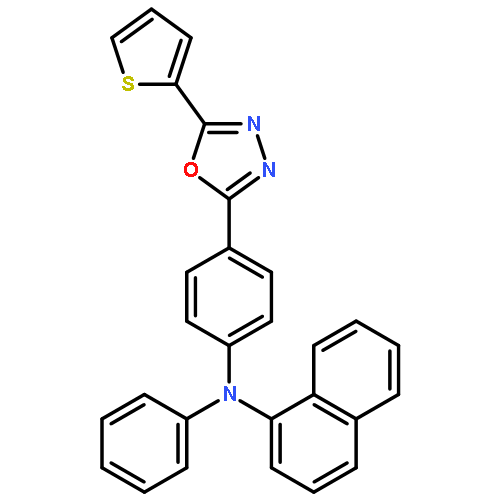 1-Naphthalenamine,N-phenyl-N-[4-[5-(2-thienyl)-1,3,4-oxadiazol-2-yl]phenyl]-