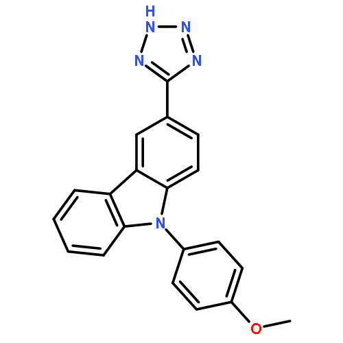 9H-Carbazole, 9-(4-methoxyphenyl)-3-(1H-tetrazol-5-yl)-