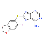 1H-Purin-6-amine, 8-[(6-iodo-1,3-benzodioxol-5-yl)thio]-