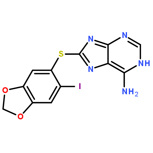 1H-Purin-6-amine, 8-[(6-iodo-1,3-benzodioxol-5-yl)thio]-