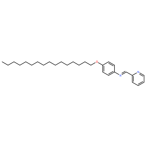 Benzenamine, 4-(hexadecyloxy)-N-(2-pyridinylmethylene)-