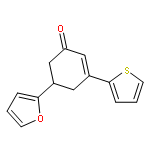 2-Cyclohexen-1-one, 5-(2-furanyl)-3-(2-thienyl)-