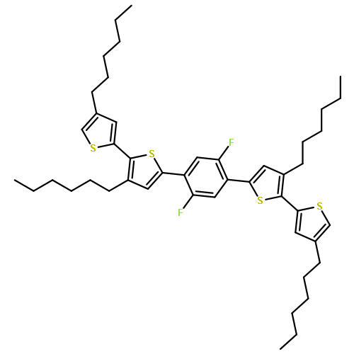 2,2'-Bithiophene, 5,5''-(2,5-difluoro-1,4-phenylene)bis[3,4'-dihexyl-