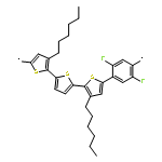 Poly[(3,3''-dihexyl[2,2':5',2''-terthiophene]-5,5''-diyl)(2,5-difluoro-1,4-phe
nylene)]