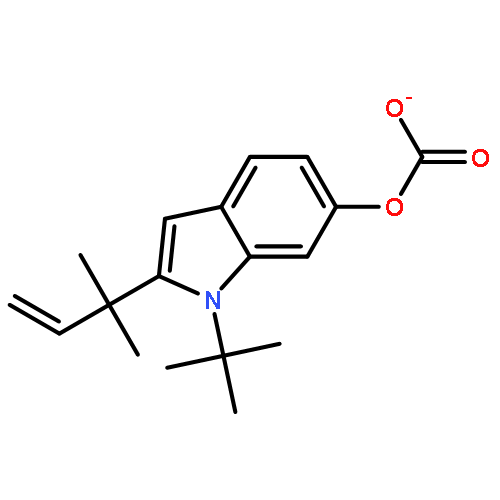 Carbonic acid, 1,1-dimethylethyl2-(1,1-dimethyl-2-propenyl)-1H-indol-6-yl ester