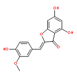 3(2H)-Benzofuranone,4,6-dihydroxy-2-[(4-hydroxy-3-methoxyphenyl)methylene]-, (2Z)-