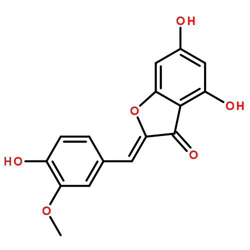 3(2H)-Benzofuranone,4,6-dihydroxy-2-[(4-hydroxy-3-methoxyphenyl)methylene]-, (2Z)-