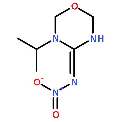 4H-1,3,5-Oxadiazin-4-imine, 3,6-dihydro-3-(1-methylethyl)-N-nitro-