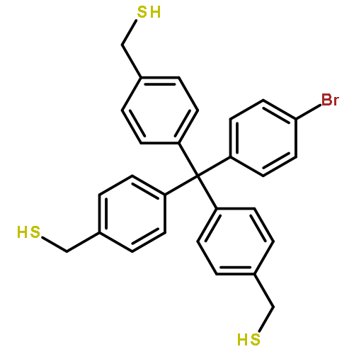 Benzenemethanethiol, 4,4',4''-[(4-bromophenyl)methylidyne]tris-