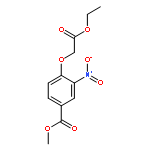 Benzoic acid, 4-(2-ethoxy-2-oxoethoxy)-3-nitro-, methyl ester