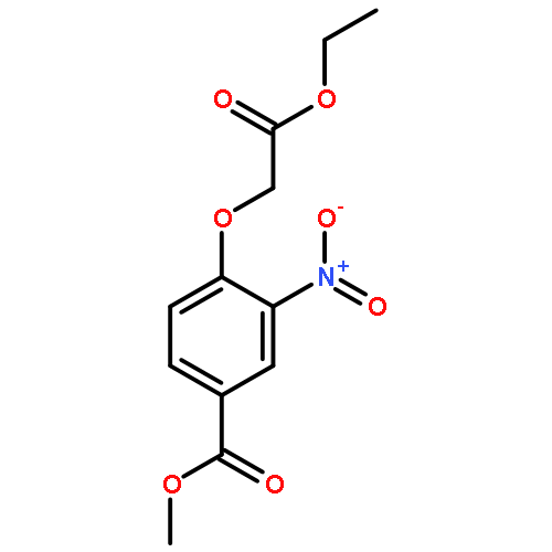 Benzoic acid, 4-(2-ethoxy-2-oxoethoxy)-3-nitro-, methyl ester