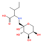 (2S,3S)-3-methyl-2-((((2R,3S,4R,5R)-2,3,4,5-tetrahydroxytetrahydro-2H-pyran-2-yl)methyl)amino)pentanoic acid