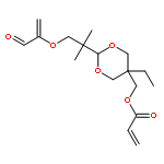 2-Propenoic acid,[2-[1,1-dimethyl-2-[(1-oxo-2-propen-1-yl)oxy]ethyl]-5-ethyl-1,3-dioxan-5-yl]methylester