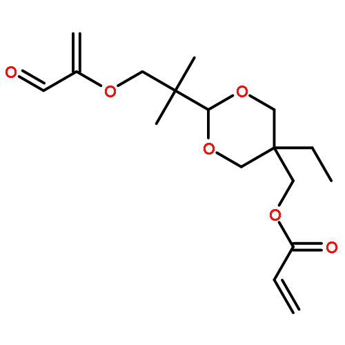 2-Propenoic acid,[2-[1,1-dimethyl-2-[(1-oxo-2-propen-1-yl)oxy]ethyl]-5-ethyl-1,3-dioxan-5-yl]methylester