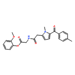 2-Methoxyphenyl 2-(2-(1-methyl-5-(4-methylbenzoyl)-1H-pyrrol-2-yl)acetamido)acetate