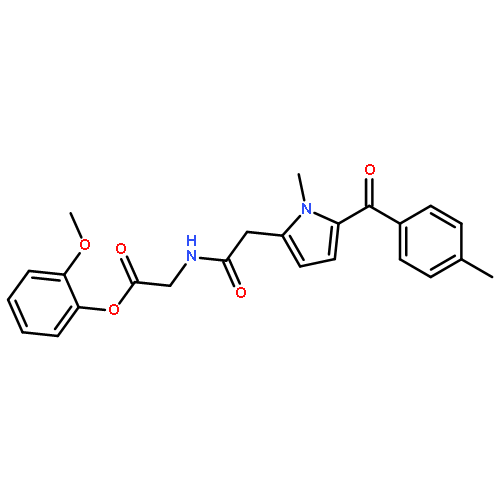 2-Methoxyphenyl 2-(2-(1-methyl-5-(4-methylbenzoyl)-1H-pyrrol-2-yl)acetamido)acetate