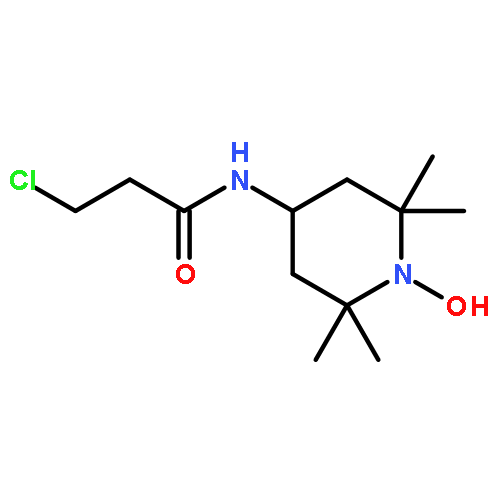 1-Piperidinyloxy, 4-[(3-chloro-1-oxopropyl)amino]-2,2,6,6-tetramethyl-