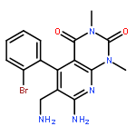 Pyrido[2,3-d]pyrimidine-2,4(1H,3H)-dione,7-amino-6-(aminomethyl)-5-(2-bromophenyl)-1,3-dimethyl-