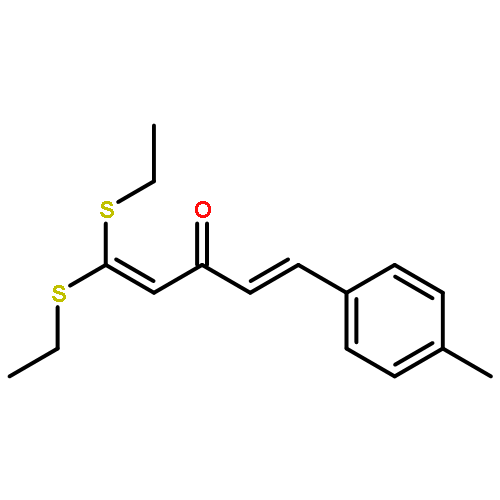 1,4-Pentadien-3-one, 1,1-bis(ethylthio)-5-(4-methylphenyl)-