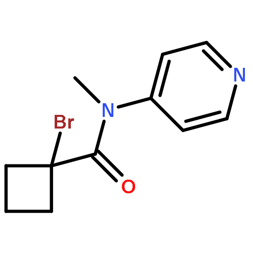 Cyclobutanecarboxamide, 1-bromo-N-methyl-N-4-pyridinyl-