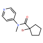 Cyclopentanecarboxamide, 1-bromo-N-methyl-N-4-pyridinyl-