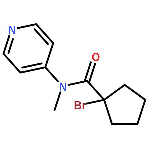 Cyclopentanecarboxamide, 1-bromo-N-methyl-N-4-pyridinyl-