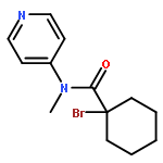 Cyclohexanecarboxamide, 1-bromo-N-methyl-N-4-pyridinyl-