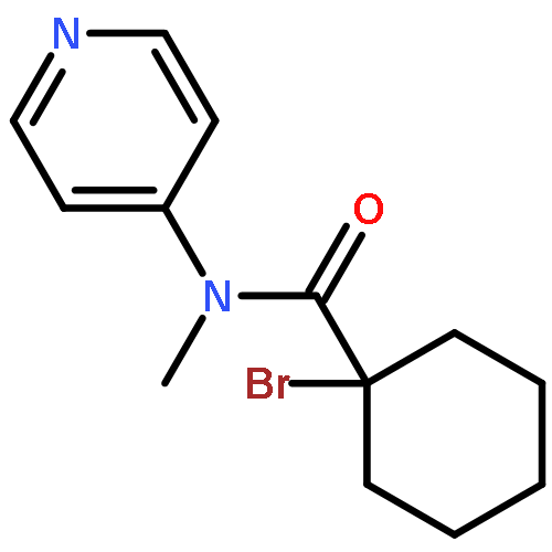 Cyclohexanecarboxamide, 1-bromo-N-methyl-N-4-pyridinyl-