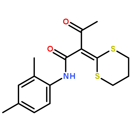 Butanamide, N-(2,4-dimethylphenyl)-2-(1,3-dithian-2-ylidene)-3-oxo-