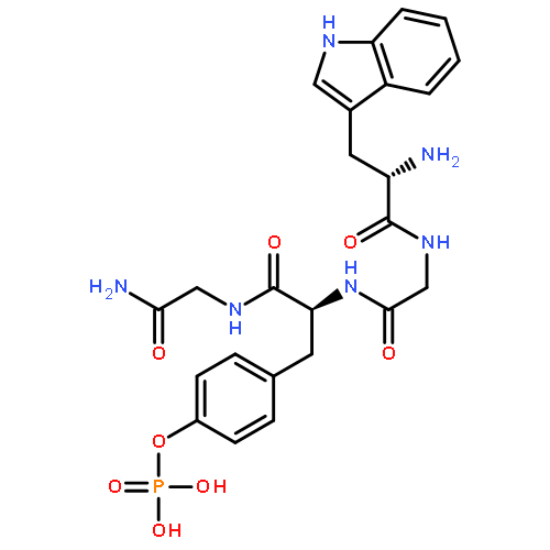 Glycinamide, L-tryptophylglycyl-O-phosphono-L-tyrosyl-