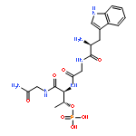 Glycinamide, L-tryptophylglycyl-O-phosphono-L-threonyl-