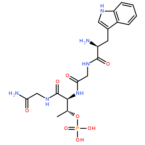 Glycinamide, L-tryptophylglycyl-O-phosphono-L-threonyl-