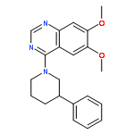 Quinazoline, 6,7-dimethoxy-4-(3-phenyl-1-piperidinyl)-