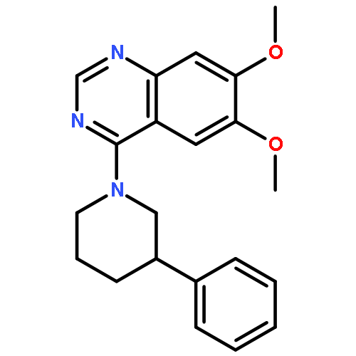 Quinazoline, 6,7-dimethoxy-4-(3-phenyl-1-piperidinyl)-