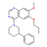 Quinazoline, 7-methoxy-4-(3-phenyl-1-piperidinyl)-6-propoxy-