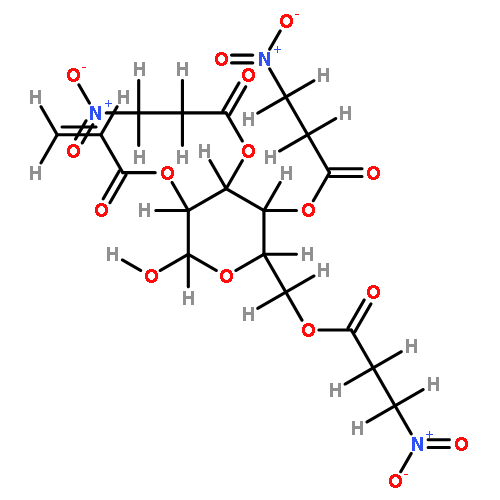 2-O-acryloyl-3,4,6-tri-O-[3-nitropropanoyl]-alpha-D-glucopyranose