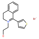 Isoquinolinium, 3,4-dihydro-2-(2-hydroxyethyl)-1-(3-thienyl)-, bromide