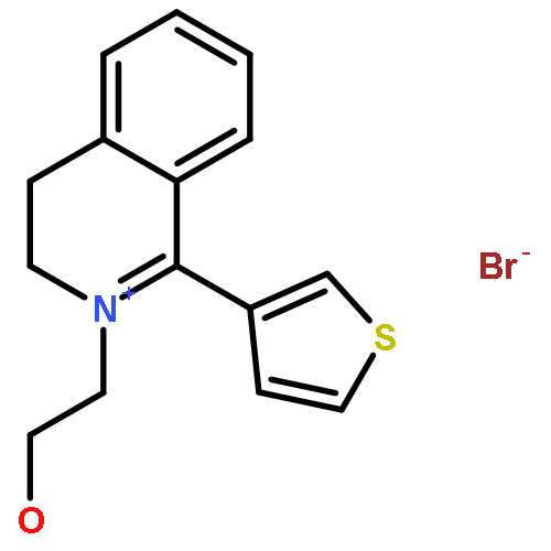 Isoquinolinium, 3,4-dihydro-2-(2-hydroxyethyl)-1-(3-thienyl)-, bromide