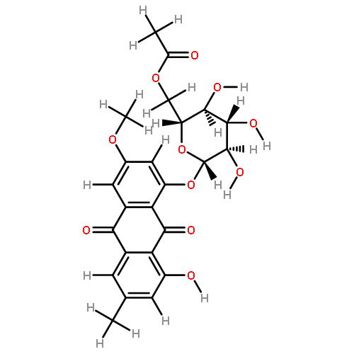 physcion-8-O-beta-D-(6'-O-acetyl)-glucoside