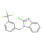 1H-Benzimidazole, 2-chloro-1-[[3-(trifluoromethyl)phenyl]methyl]-