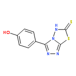 1,2,4-Triazolo[3,4-b][1,3,4]thiadiazole-6(5H)-thione,3-(4-hydroxyphenyl)-