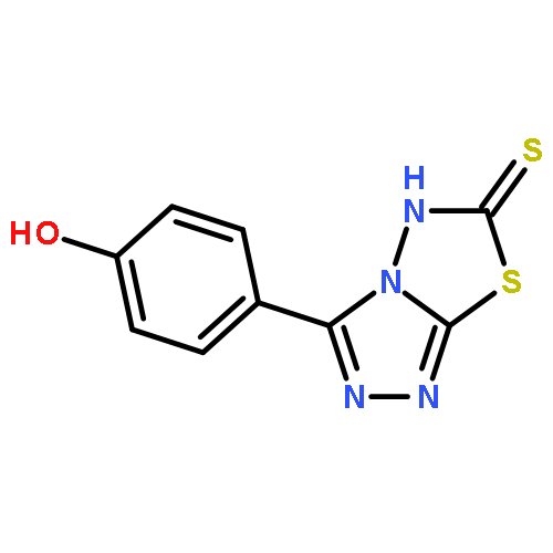 1,2,4-Triazolo[3,4-b][1,3,4]thiadiazole-6(5H)-thione,3-(4-hydroxyphenyl)-