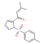 1H-Pyrrole, 2-(3-methyl-1-oxo-2-butenyl)-1-[(4-methylphenyl)sulfonyl]-