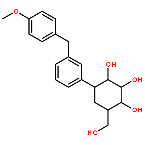 1,2,3-Cyclohexanetriol,4-(hydroxymethyl)-6-[3-[(4-methoxyphenyl)methyl]phenyl]-,(1S,2R,3R,4R,6S)-