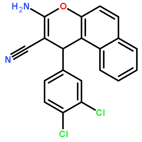 1H-Naphtho[2,1-b]pyran-2-carbonitrile, 3-amino-1-(3,4-dichlorophenyl)-