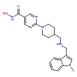 N-Hydroxy-2-(4-((((1-methyl-1H-indol-3-yl)methyl)amino)methyl)piperidin-1-yl)pyrimidine-5-carboxamide