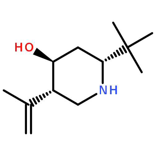 4-PIPERIDINOL, 2-(1,1-DIMETHYLETHYL)-5-(1-METHYLETHENYL)-, (2R,4S,5S)-