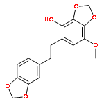 1,3-BENZODIOXOL-4-OL, 5-[2-(1,3-BENZODIOXOL-5-YL)ETHYL]-7-METHOXY-