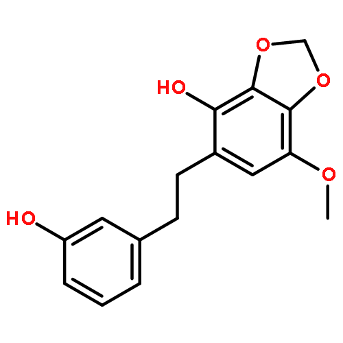 1,3-Benzodioxol-4-ol, 5-[2-(3-hydroxyphenyl)ethyl]-7-methoxy-