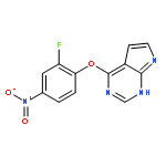 1H-PYRROLO[2,3-D]PYRIMIDINE, 4-(2-FLUORO-4-NITROPHENOXY)-